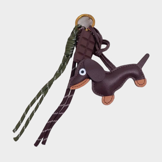 SAUSAGE DOG & CHOCOLATE BAG CHARM