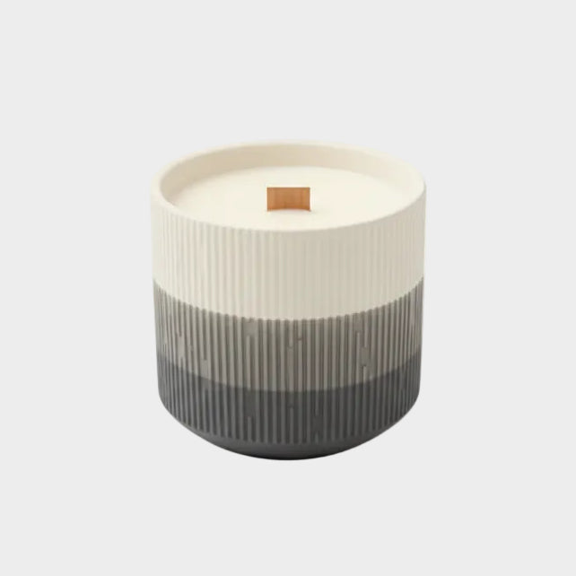 GREY CERAMIC CANDLE