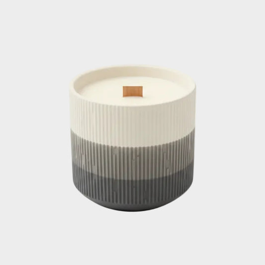GREY CERAMIC CANDLE
