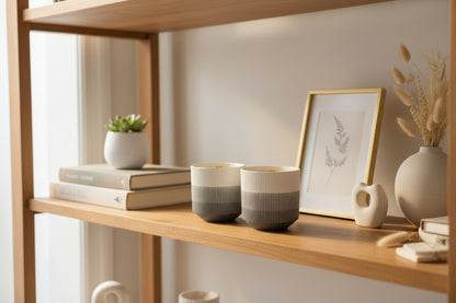 GREY CERAMIC CANDLE