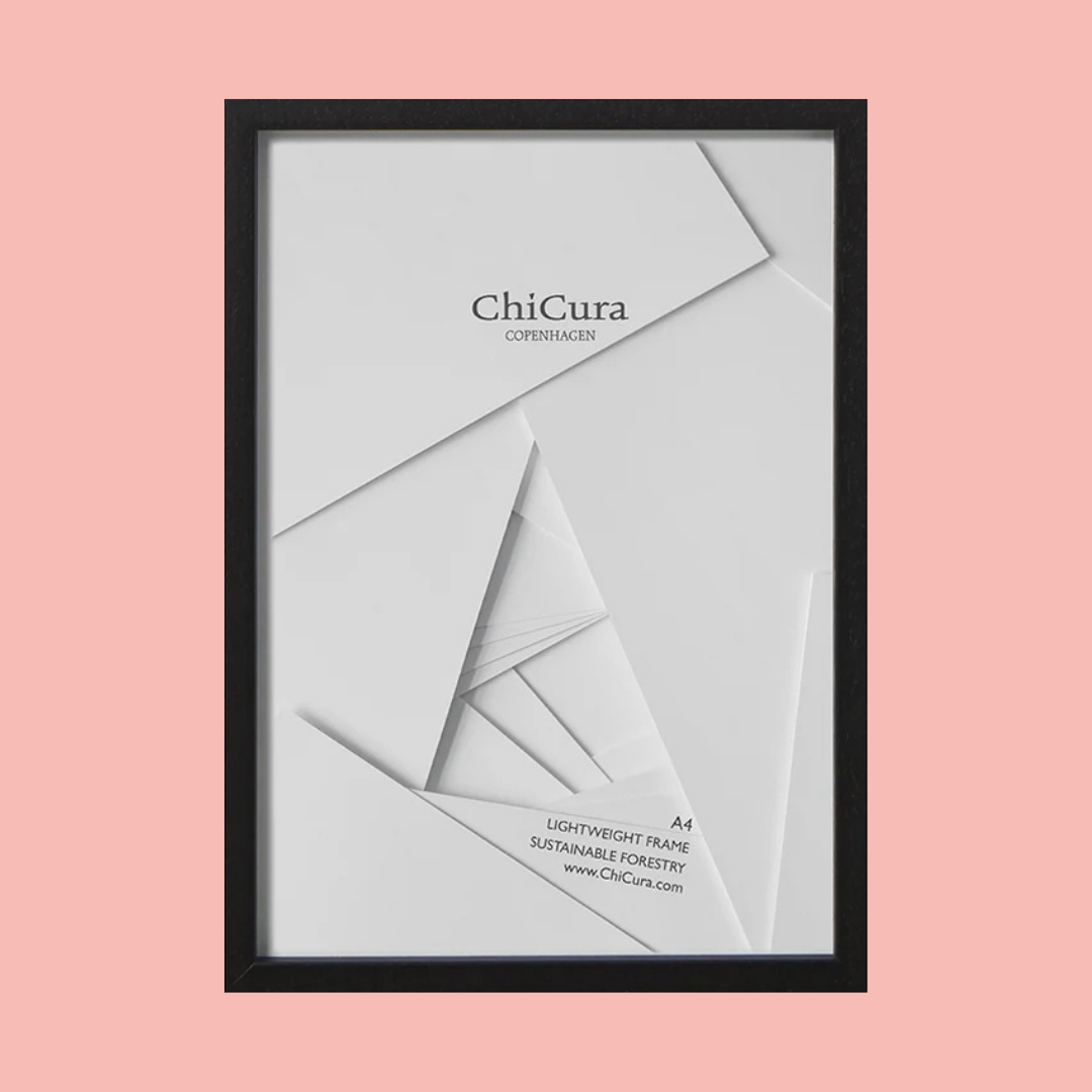 BLACK FRAME FOR A4 PRINT