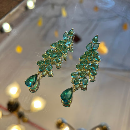 GREEN DROP EARRINGS
