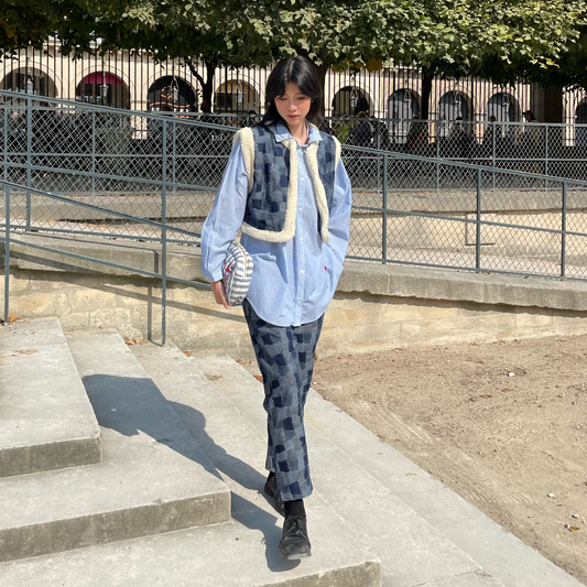 DENIM PATCHWORK JEANS