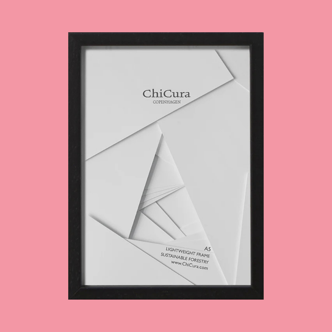 BLACK WOOD FRAME FOR A5 PRINT