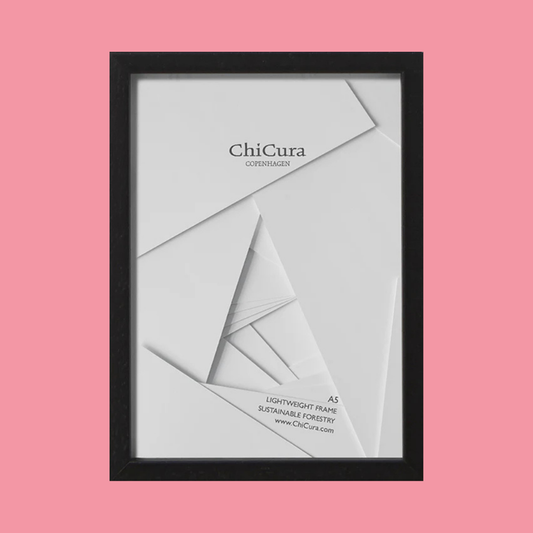 BLACK WOOD FRAME FOR A5 PRINT