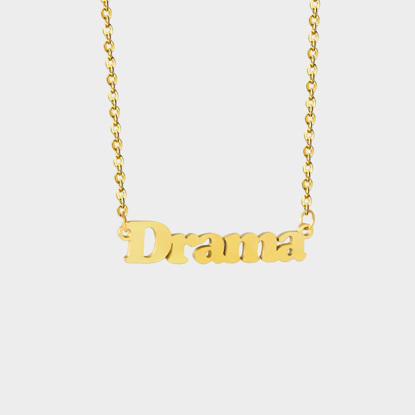 DRAMA NECKLACE GOLD PLATED