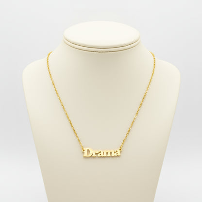 DRAMA NECKLACE GOLD PLATED