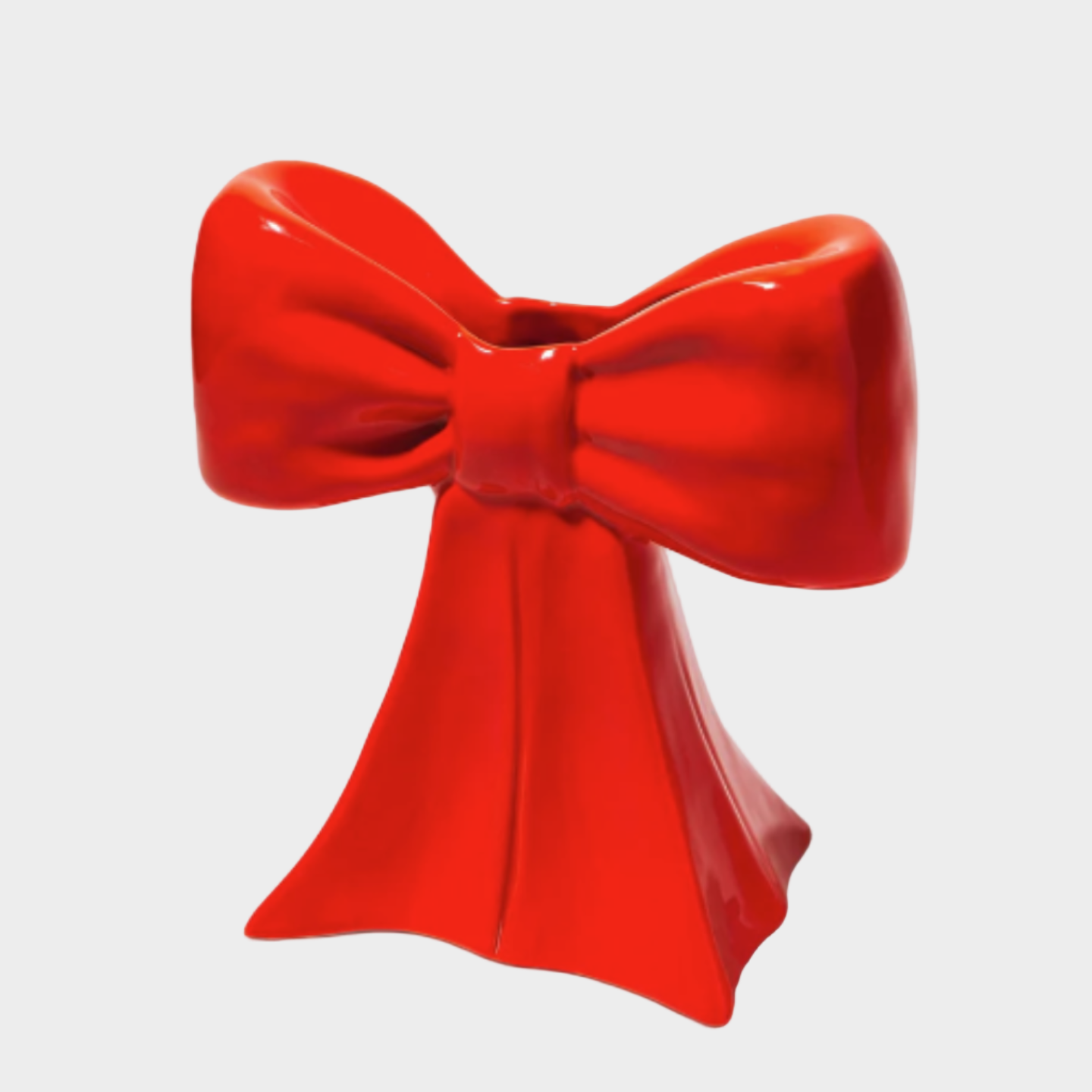 RED BOW VASE