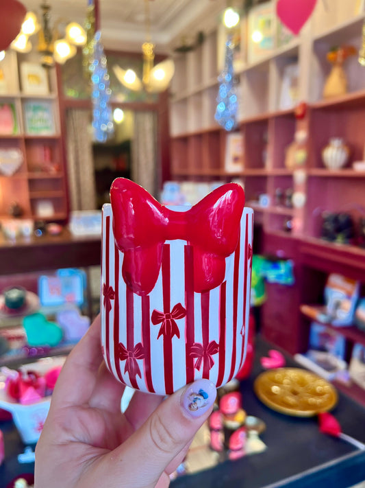 RED BOW CANDLE