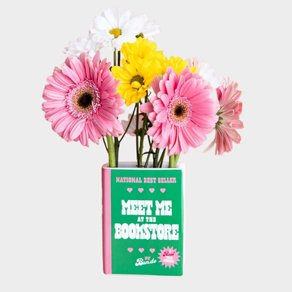 MEET ME AT THE BOOKSTORE VASE