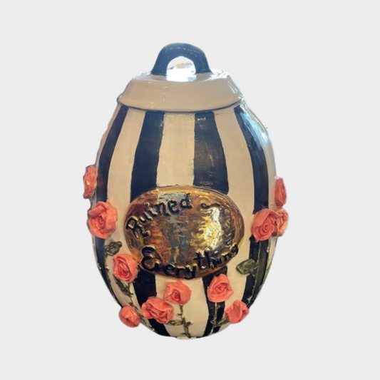 RUINED EVERYTHING URN CERAMIC SCULPTURE