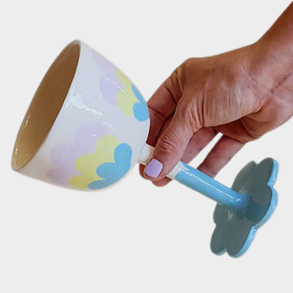 HANDMADE CERAMIC WINE GLASS