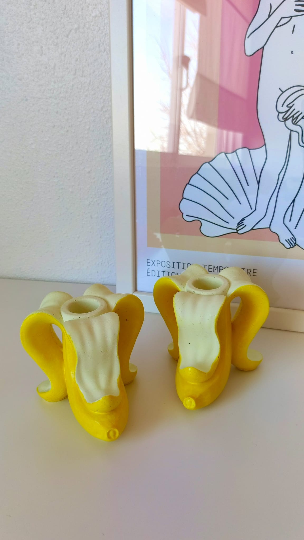 YELLOW BANANA CANDLESTICK