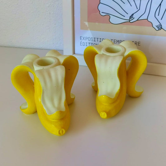 YELLOW BANANA CANDLESTICK