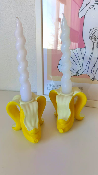 YELLOW BANANA CANDLESTICK