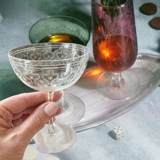 Vintage Glass Etching Workshop - Thursday July 24th