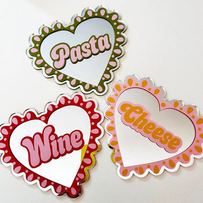 LOVE PASTA HEART MIRROR