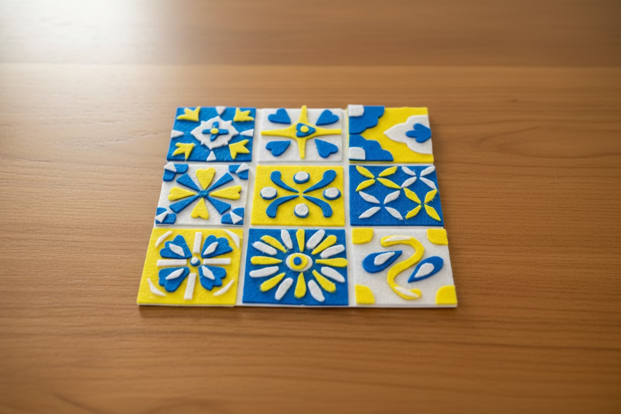 BLUE & YELLOW TILE