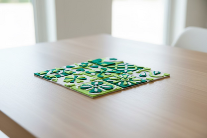 GREEN & WHITE TILE