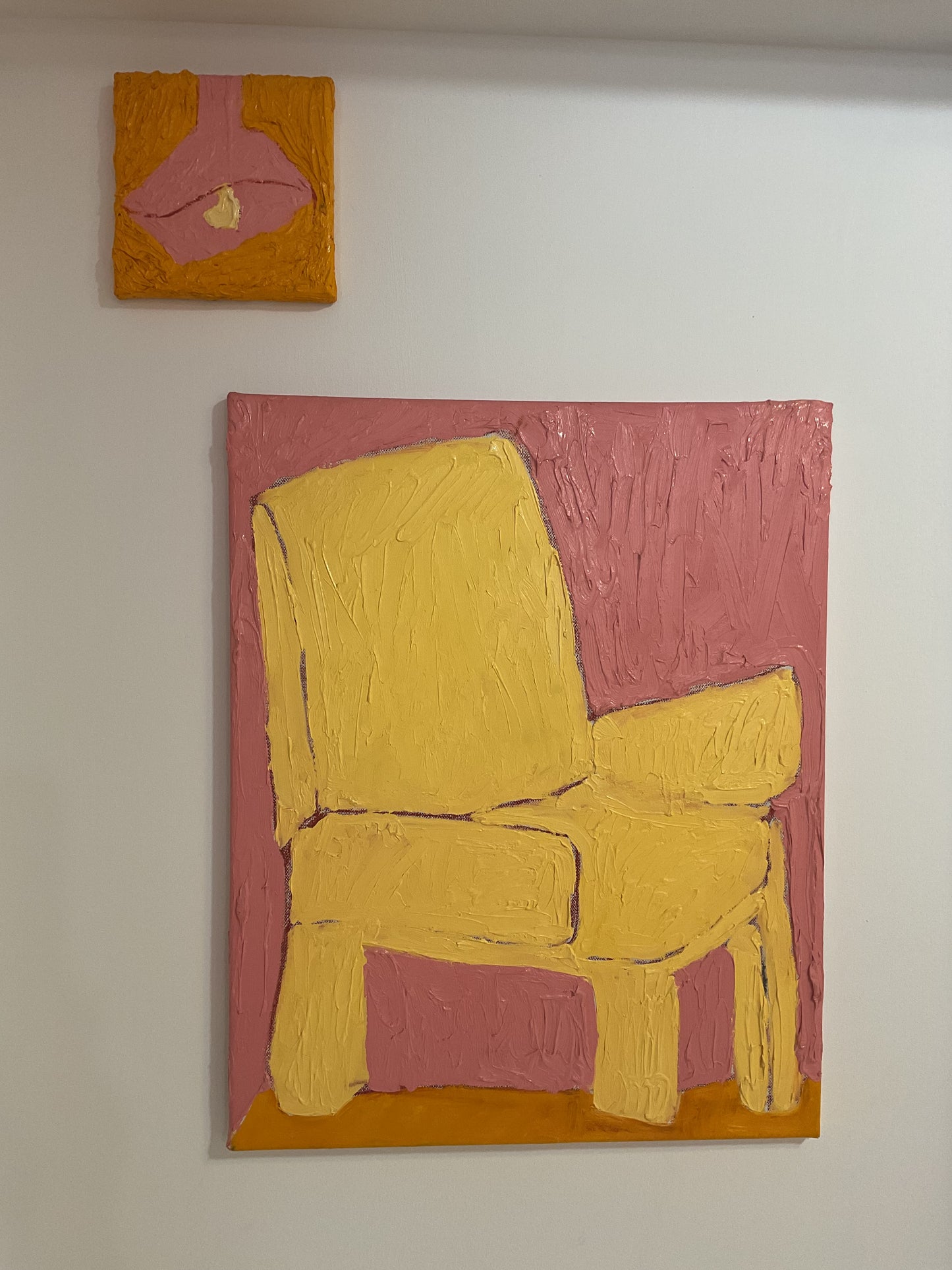 'STUDY ON THE LIVING ROOM' OIL PAINTING DYPTISH