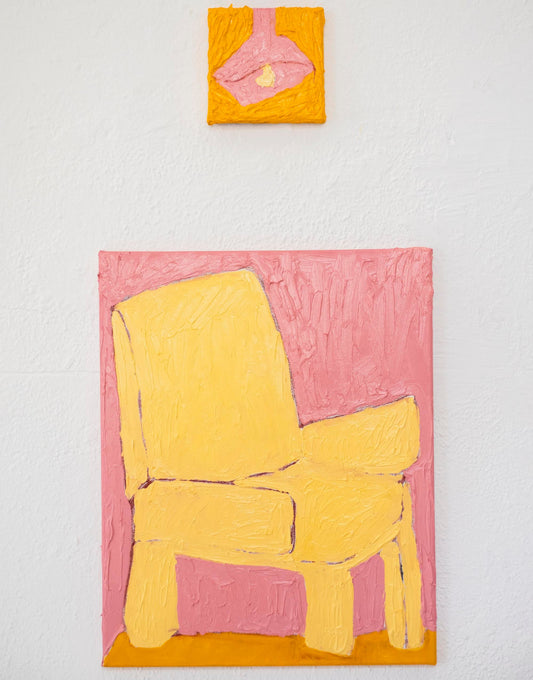 'STUDY ON THE LIVING ROOM' OIL PAINTING DYPTISH