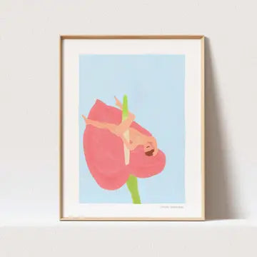 DANCING QUEEN ON FLOWER PRINT