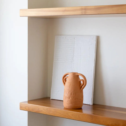 TERRACOTA VASE WITH 2 HANDLES