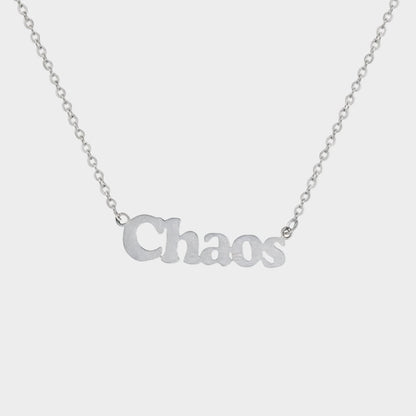 CHAOS NECKLACE SILVER
