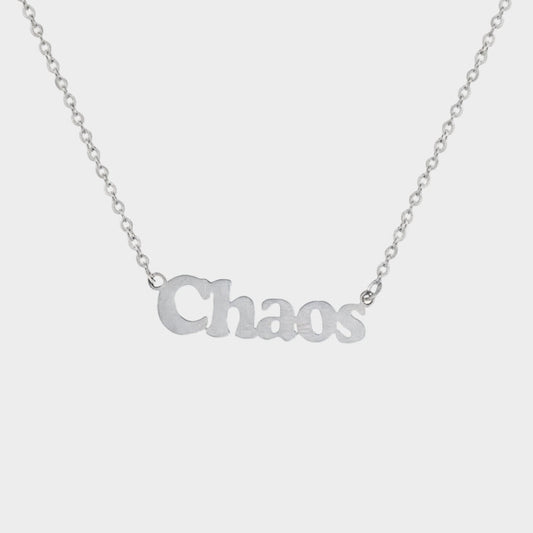 CHAOS NECKLACE SILVER