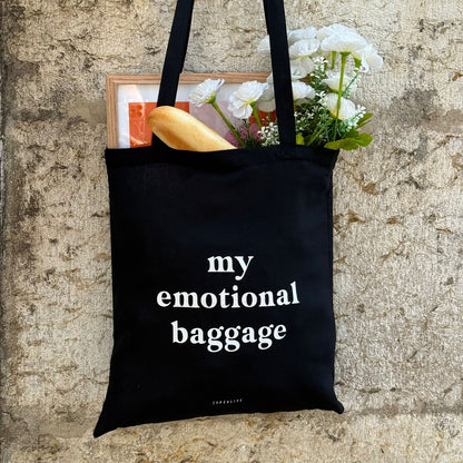 MY EMOTIONAL BAGGAGE TOTE BAG