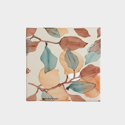 FLORAL HAND PAINTED TILE