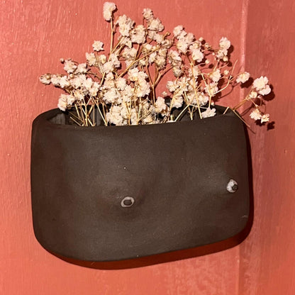 BOOBS AND BELLY DOUBLE CERAMIC PLANTER