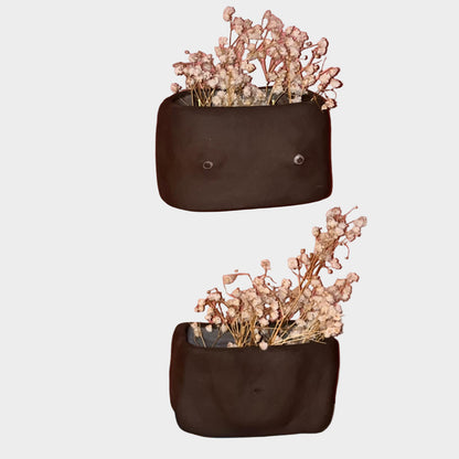 BOOBS AND BELLY DOUBLE CERAMIC PLANTER