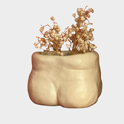 HANDMADE CERAMIC BUTT PLANTER