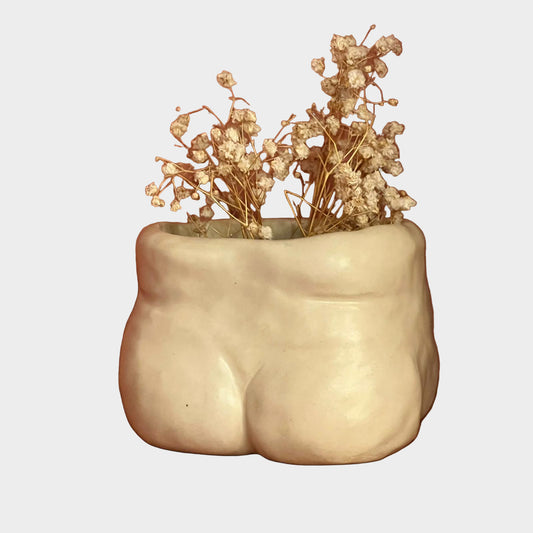HANDMADE CERAMIC BUTT PLANTER
