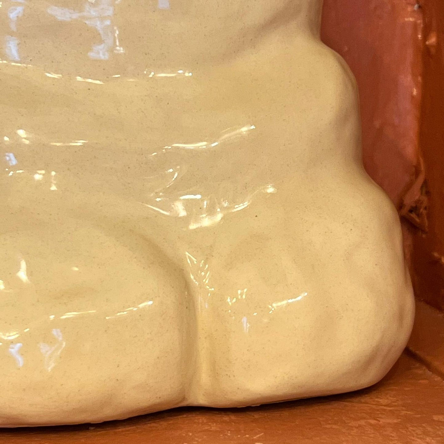 HANDMADE CERAMIC BUTT & BELLY BOOK ENDS