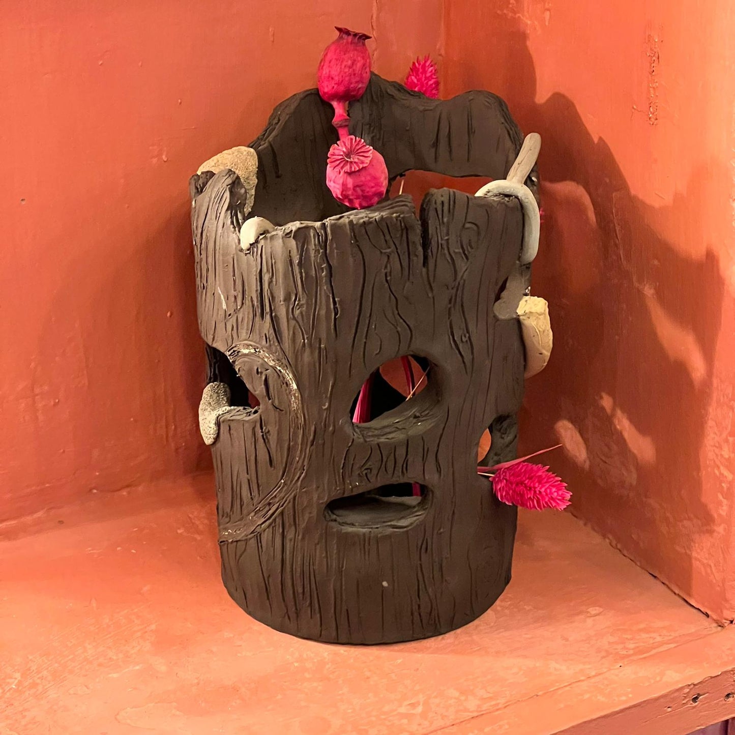 FAIRY HOUSE TRUNK SCULPTURE