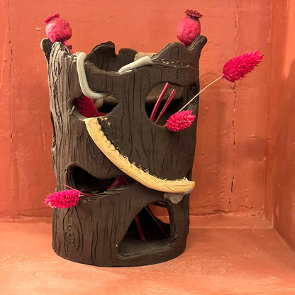 FAIRY HOUSE TRUNK SCULPTURE