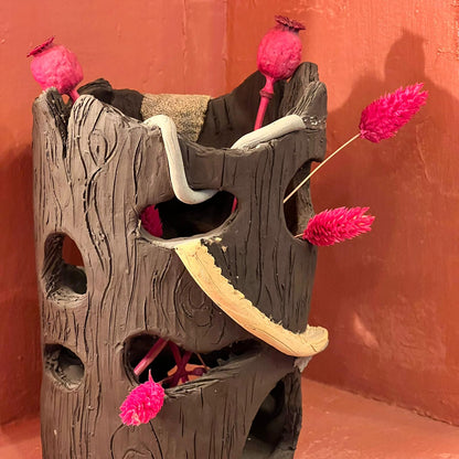 FAIRY HOUSE TRUNK SCULPTURE