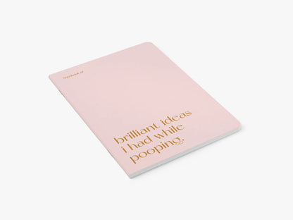 BRILLIANT IDEAS I HAD WHILE POOPING NOTEBOOK