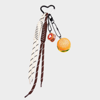 BURGER AND COFFEE BAG CHARM