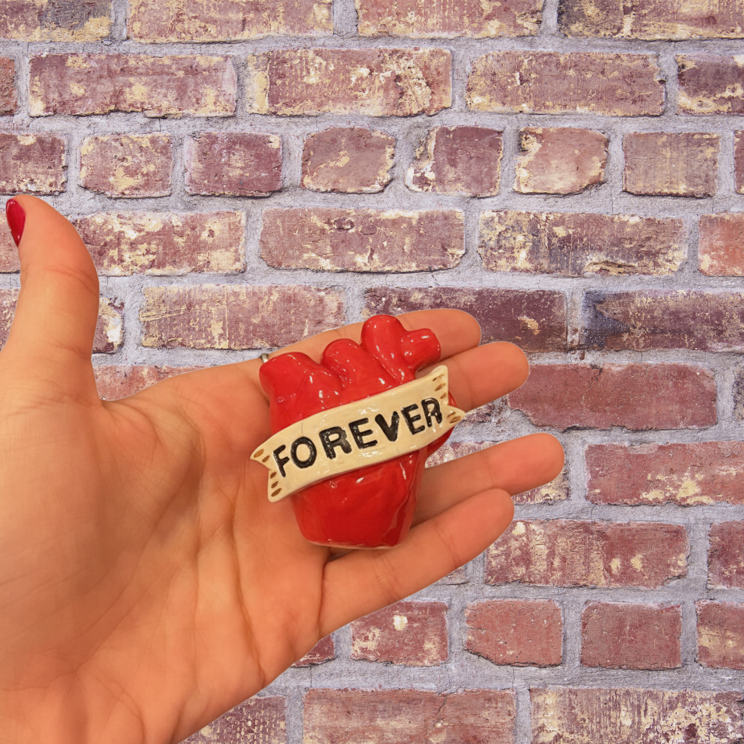 HANDMADE CERAMIC HEART “FOREVER”