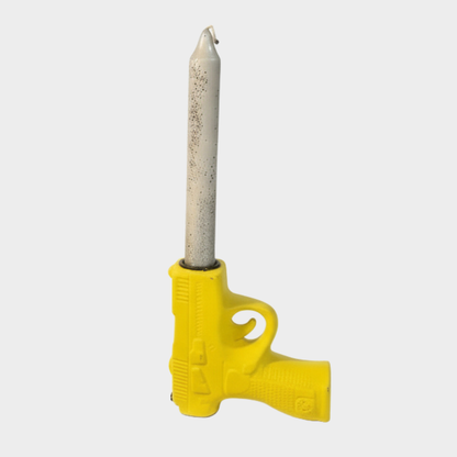 GUN CANDLE HOLDER