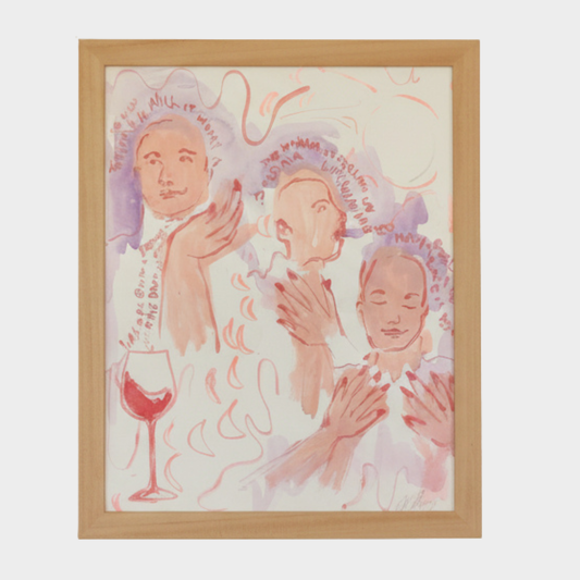 RED WINE — ORIGINAL PAINTING BY MAIREAD FINLAY