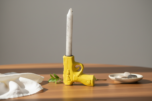 GUN CANDLE HOLDER