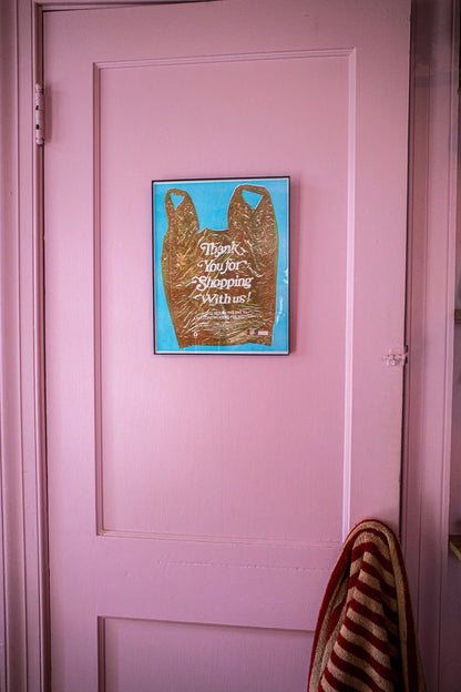THANK YOU FOR SHOPPING WITH US BAG PRINT