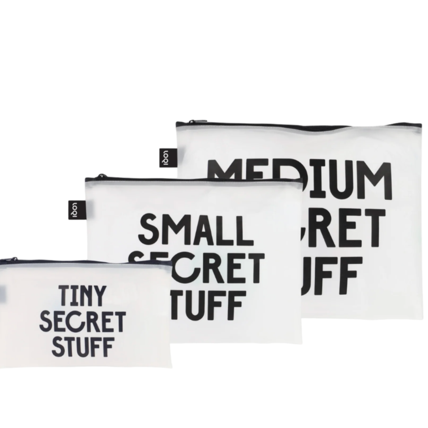 SMALL TRANSPARENT BAGS OF SECRETS