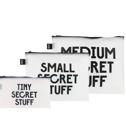 SMALL TRANSPARENT BAGS OF SECRETS