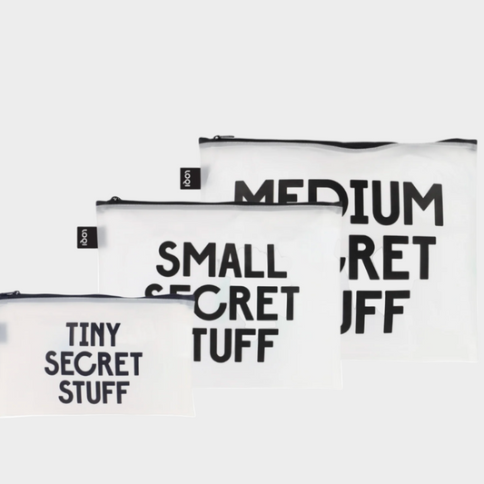 SMALL TRANSPARENT BAGS OF SECRETS
