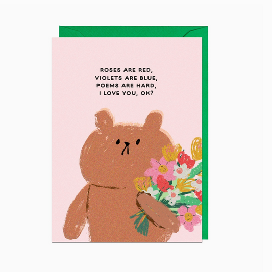 ROSES ARE RED VIOLETS ARE BLUE CARD